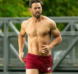 NEW aussieBum Mens Joey High-Performance Cotton Sports Short Color Red Medium